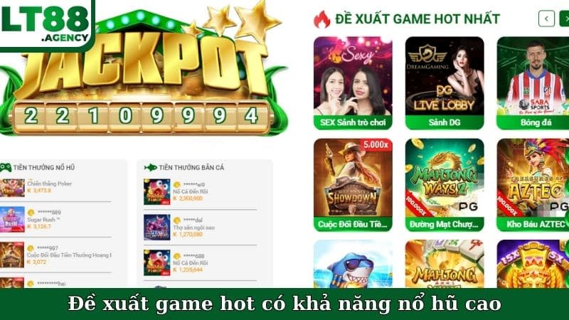 Đề xuất game hot có khả năng nổ hũ cao